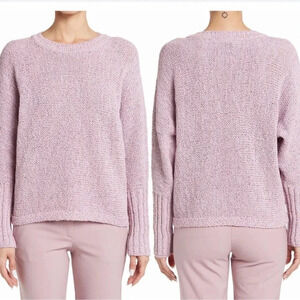 NWT!! St. John - Marled Foil Crewneck Sweater - Purple - Size Small